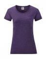 Goedkope Dames T-shirts fruit of the loom value weight 61-372-0 heather purple